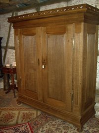 antiker Eichenschrank,	hessisch, Louis Seize 