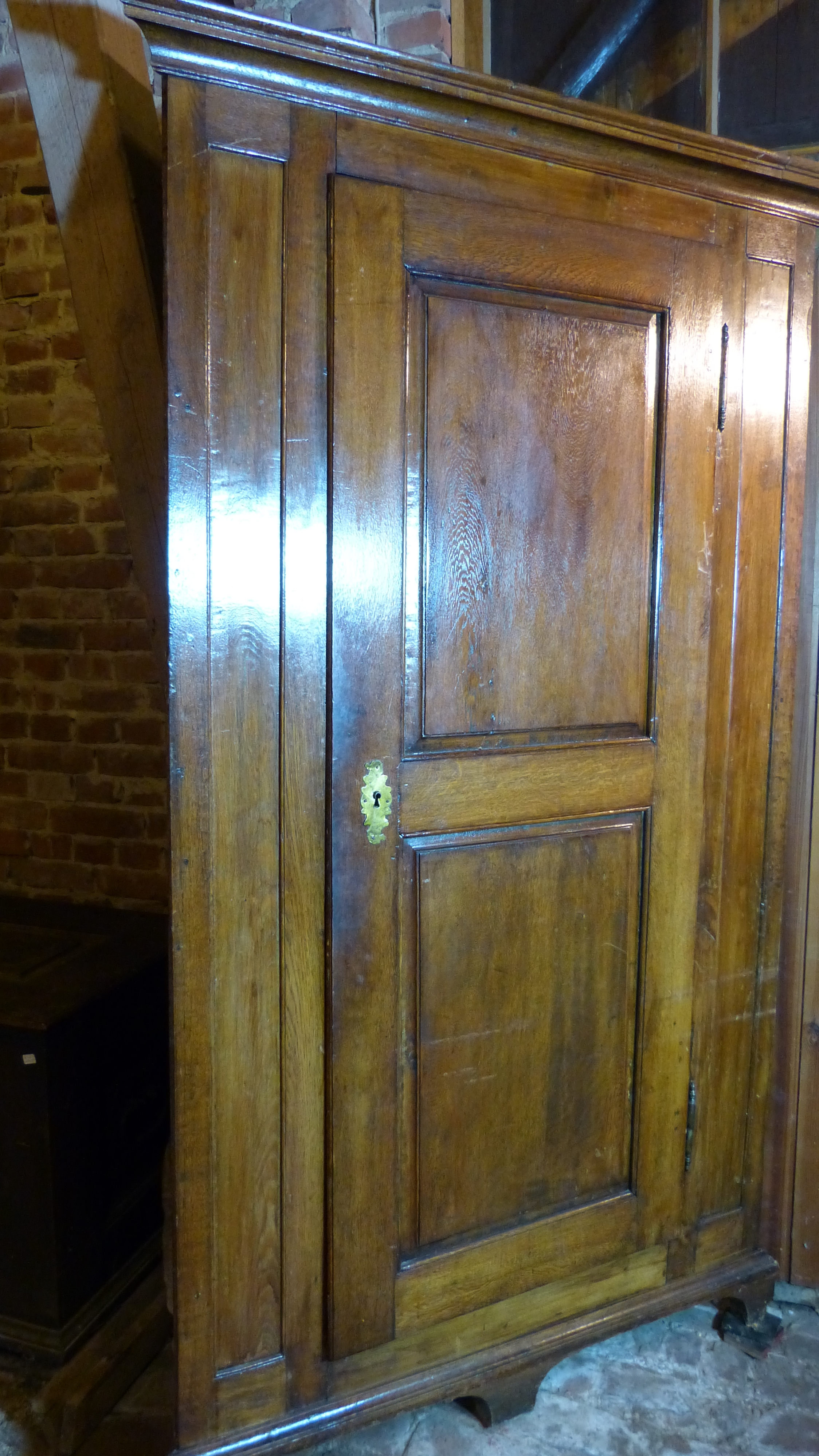 Eckschrank Eiche Antik